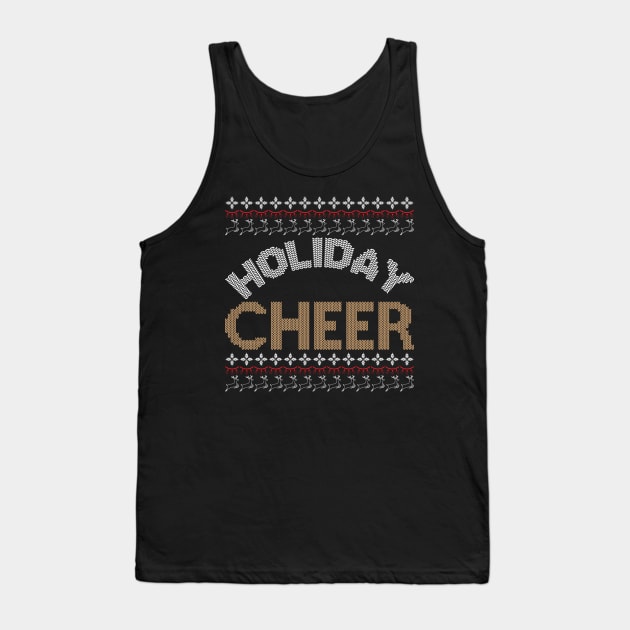 Holiday Cheer ugly christmas sweater Tank Top by MZeeDesigns